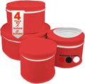 LAMINET 4 Piece Quilted Plate Storage Set by LAMINET