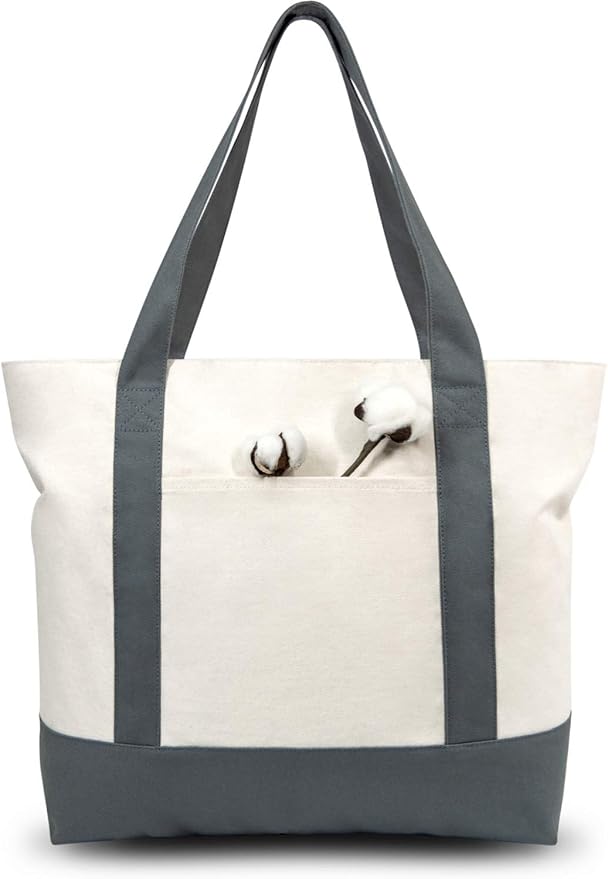 TOPDesign 1-Pack Canvas Tote Bag by TOPDesign