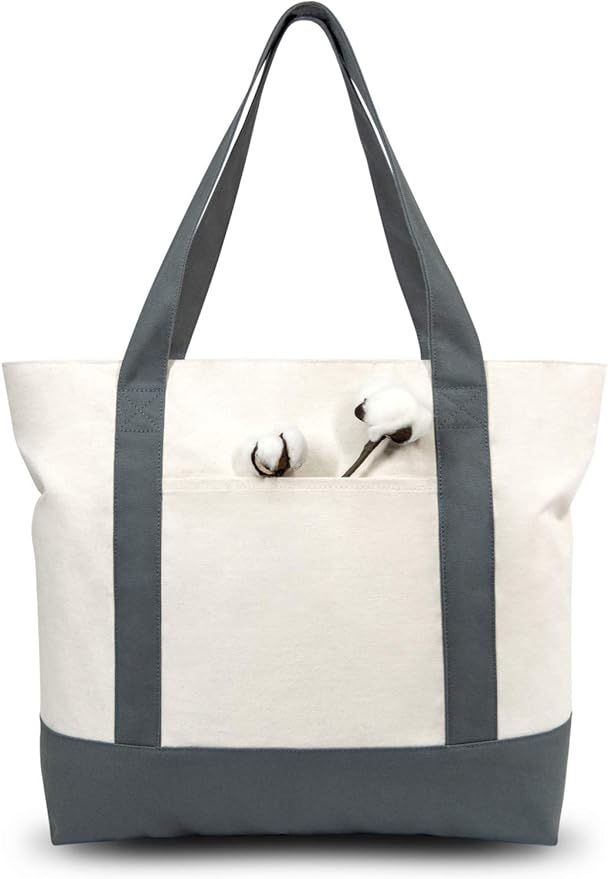 TOPDesign 3-Pack Canvas Tote Bags by TOPDesign