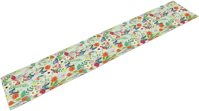 Butterfly Table Runner, Colorful Wildflower Butterfly Spring Table Runner - Image 8