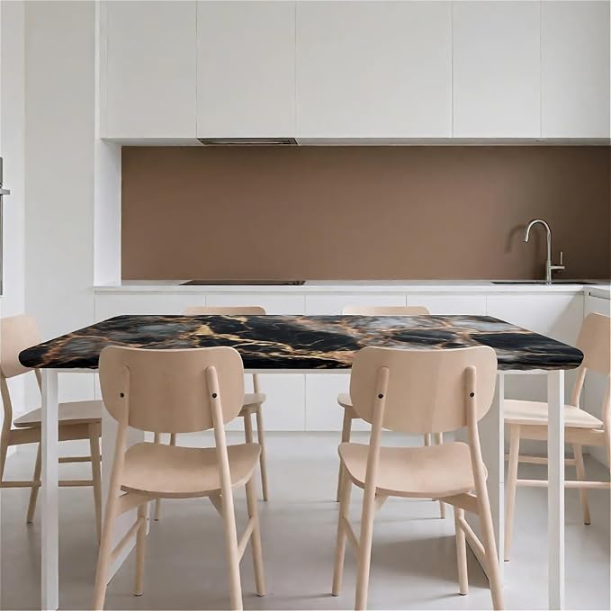 Rectangle Table Cloth Cover Waterproof Elastic Fitted Polyester Fitted - Image 9