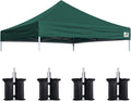 Eurmax USA New 10x10 Pop Up Canopy Replacement Canopy Tent Top Cover, Instant by Eurmax