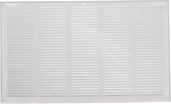 Repa Market Air Vent Cover 20x12 Inch White Galvanized Steel Louvered Grill - Image 6