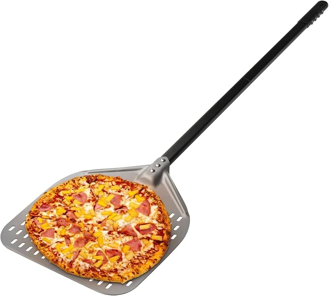 G.a HOMEFAVOR 12"x 15" Perforated Pizza Peel 47 Inch overall, Rectangular - Image 6