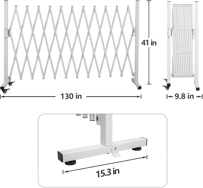 Aluminum Expandable Garden Fence, Portable Barricade Gate - Image 2