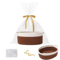 Gift Basket with Gift Bag and Ribbons, Small Rope Woven Shelf Storage, Baskets by HZFTJOY