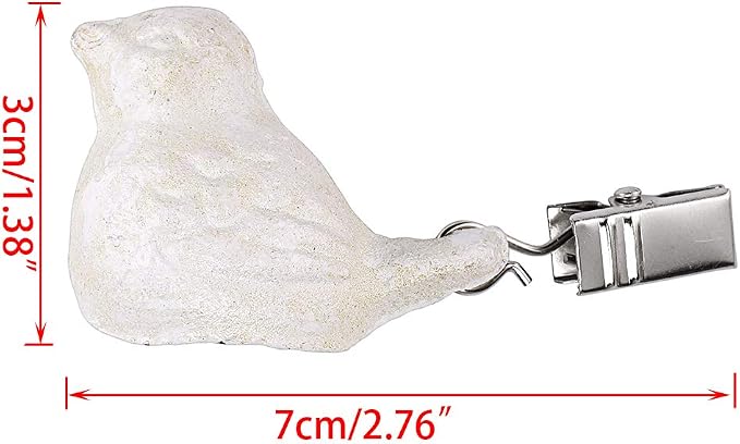 OwnMy Set of 4 White Tablecloth Weights Clip on, Heavy Duty Pendant Tablecloth - Image 3