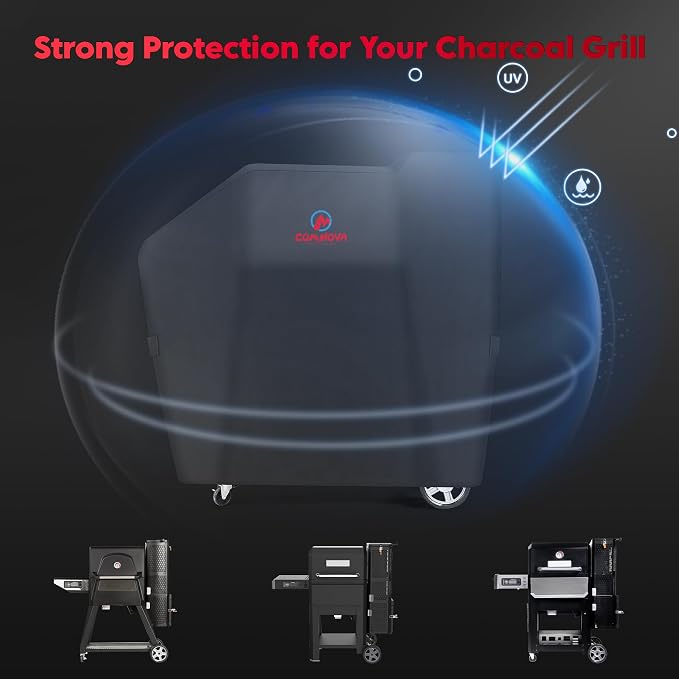 Comnova Grill Cover for Masterbuilt Gravity Series 560/600 Digital Charcoal - Image 5