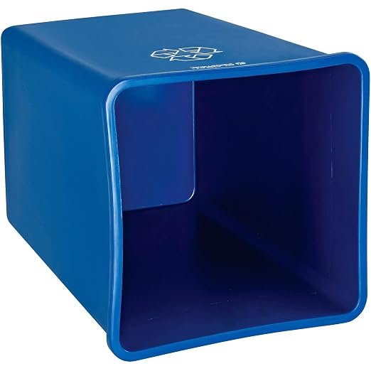Global Industrial Square Plastic Recycling Trash Can, 35 Gallon Capacity - Image 4