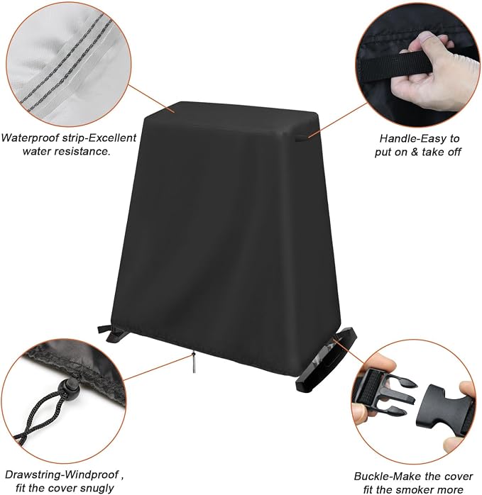 Grill Cover Compatible for Cuisinart CGG-180 Cuisinart Petite Gourmet Portable - Image 3