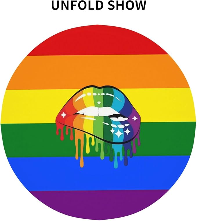 Homosexual Round Tablecloth Lesbian Rainbow - Image 4