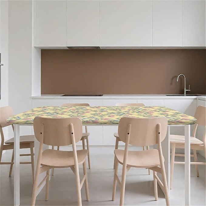 Rectangle Table Cloth Cover Waterproof Elastic Fitted Polyester Fitted - Image 9