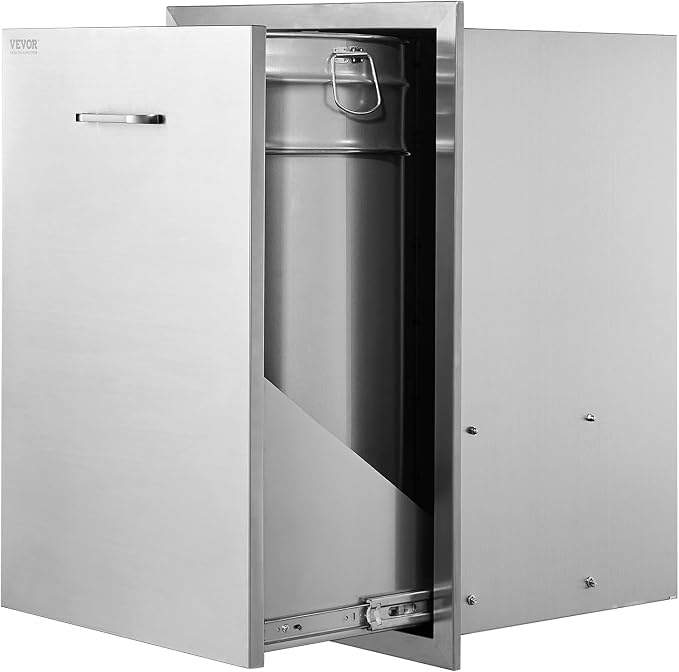 VEVOR Outdoor Kitchen Trash Drawer 19.7"W x 29"H x 15.7"D Inch Outdoor Kitchen by VEVOR