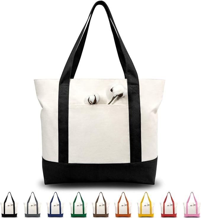 TOPDesign 1 | 3 | 6 | 30 Pack Canvas Tote Bag by TOPDesign