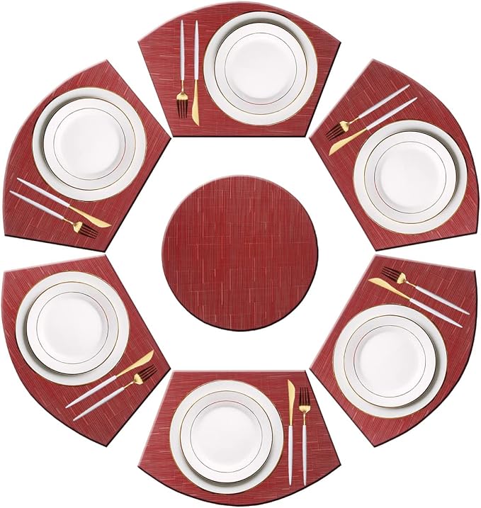 PIGCHCY Wedge Shaped Placemats Set of 6 by PIGCHCY
