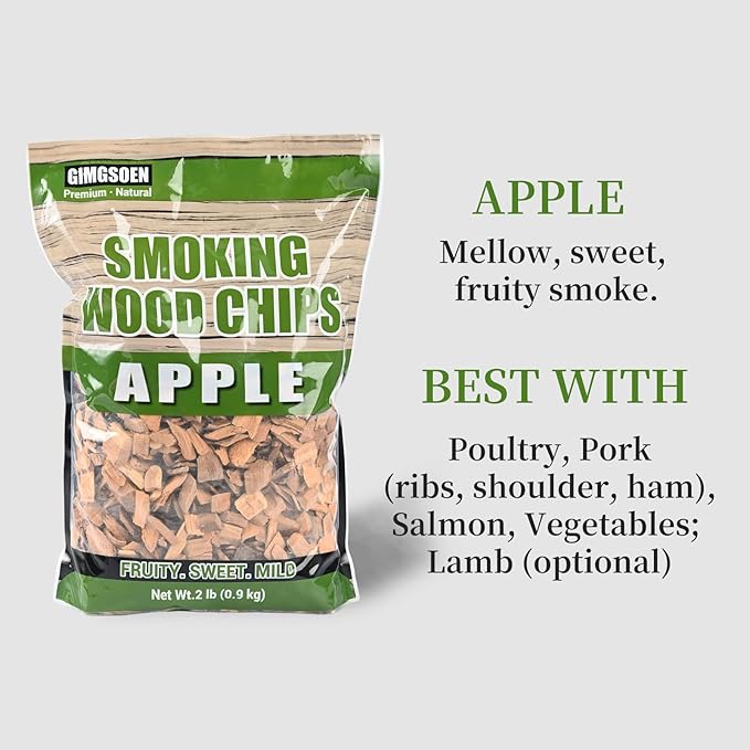 Smoking Wood Chips Variety Pack, 3 Flavors, 2 lbs × 3 — All-Natural BBQ Smoking - Image 3