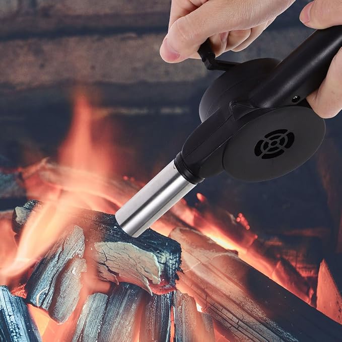 Manual Bbq Air Blower Hand Crank Fan Portable Campfire Bellows - Image 4