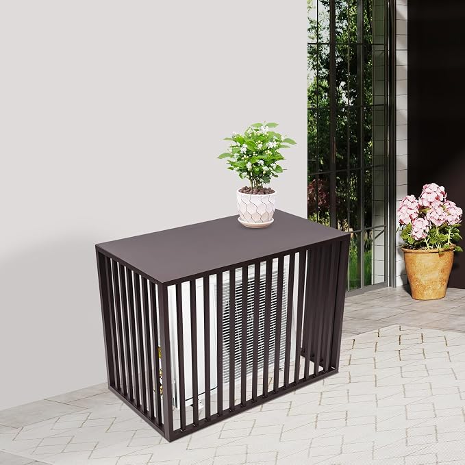 Air Conditioner Fence with Top Cover, 4 Panels 43.3 "L x 23.6 "W x 31.5 "H - Image 4