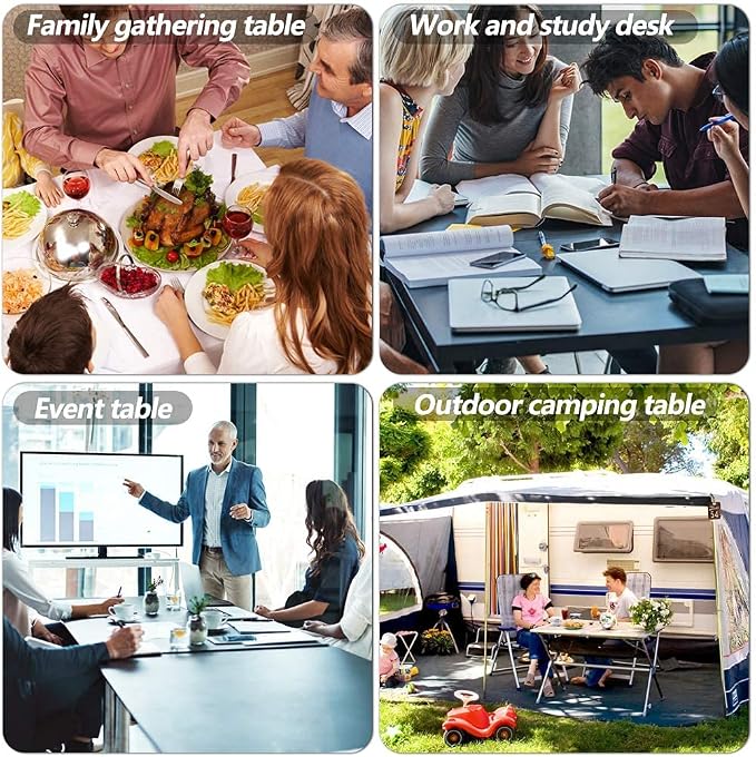 FDW Folding Half Portable Foldable Table - Image 7