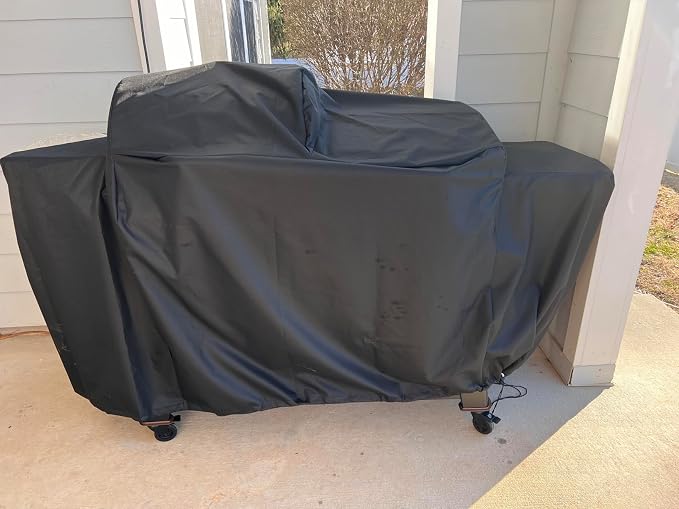 ZJYWSCH Grill Cover for Pit Boss Charleston 1020 Pellet Grill Gas Griddle Combo - Image 8