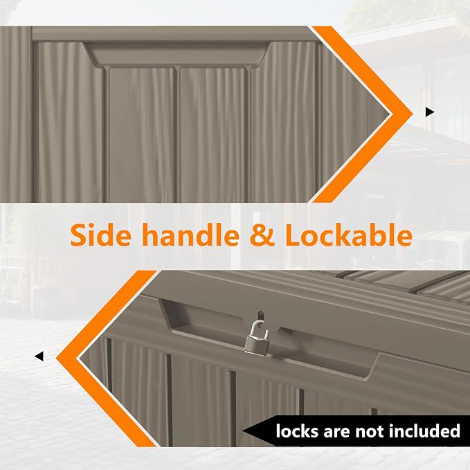 80 Gallon Outdoor Storage Box – Resin Deck Box - Image 4