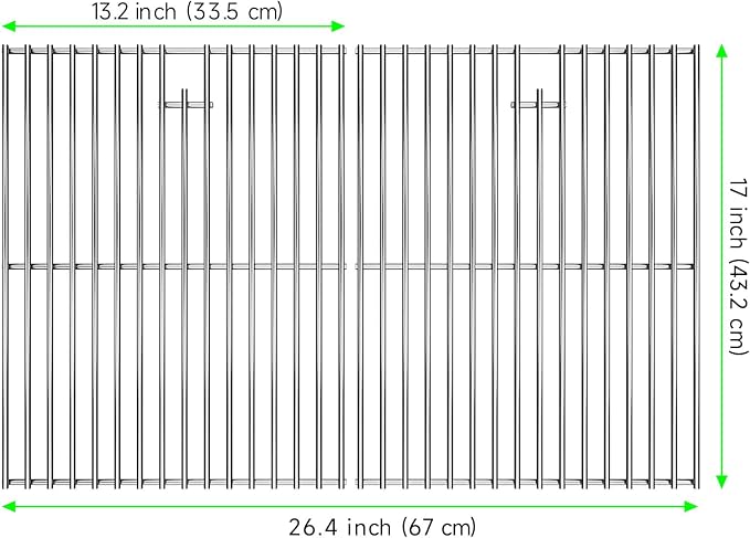 17 Inch Grill Grates Replacement - Image 2