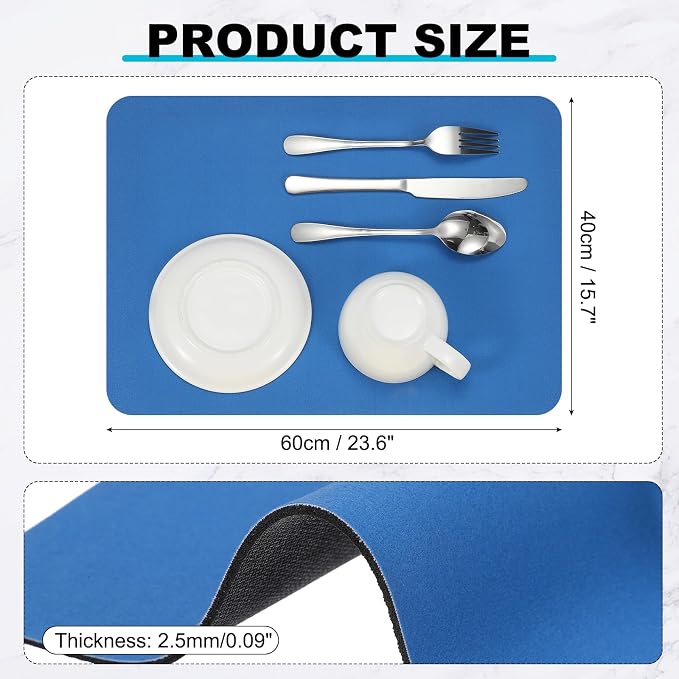 uxcell Silicone Mats for Kitchen Counter, 23.6" x 15.7" Non-Slip Countertop - Image 2