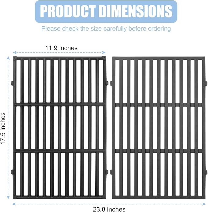 Cast Iron 7638 Grill Grates Replacement Parts - Image 3