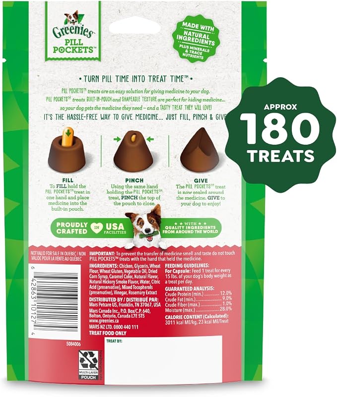 Greenies Pill Pockets for Dogs, Large Size Soft Dog Treats, Hickory Smoke Flavor - Image 2