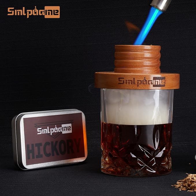 Whiskey Smoker Kit with Torch, Old Fashioned Cocktail Bourbon Drink Smoker with - Image 7