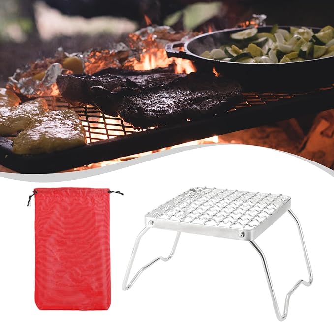 Mini Camp Grill Folding Campfire Grill Sturdy Portable - Image 4