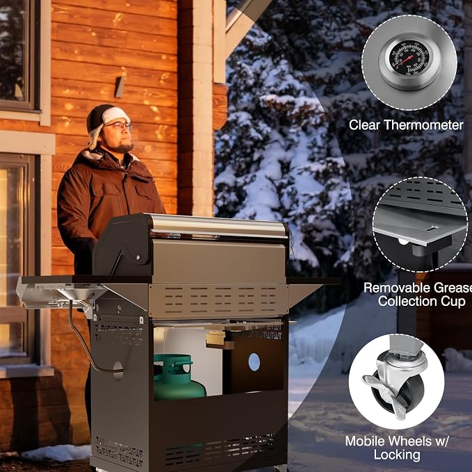 4-Burner Propane Gas Grill - Image 3