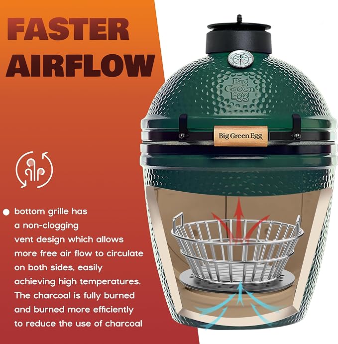 onlyfire Charcoal Ash Basket Fits Medium Big Green Egg, Stainless Steel - Image 4