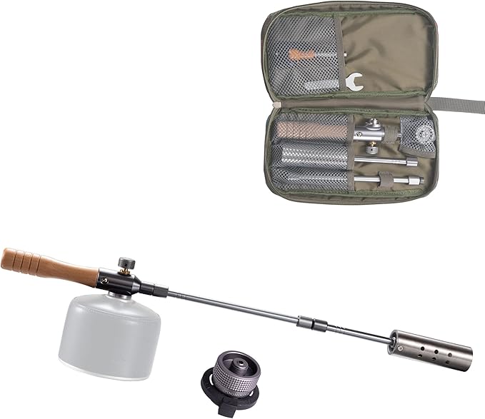 CAMPINGMOON Camping Grill Torch Dual Fuel Head Flame Adjustable by CAMPINGMOON