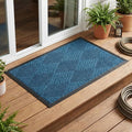 Ecomills Deluxe Diamond Entrance Door Mat, Large Heavy Duty Absorbent Rubber Rug by Ecomills