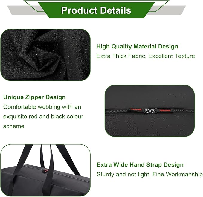 24" Grill Tool Organizer, BBQ Tool Storage Bag - Image 4