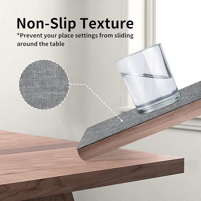 Maxpearl Faux Leather Placemats Set of 4 - Image 3