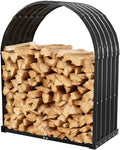 Heavy-Duty Black Firewood Storage Shed – Metal Log Holder by TBMLC