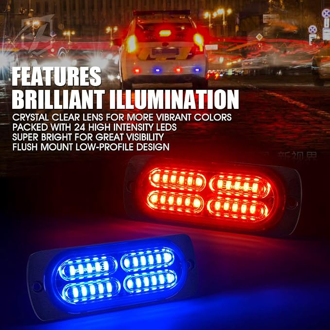 Xprite 24 LED Surface Mount Strobe Lights Kit - Image 3