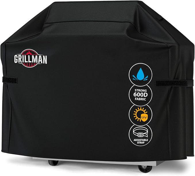 Grillman Grill Cover, BBQ Outdoor Grill Covers, Gas Grills, Waterproof by Grillman