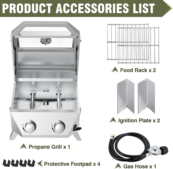 BESTFIRE Tabletop Gas Grill - Image 7