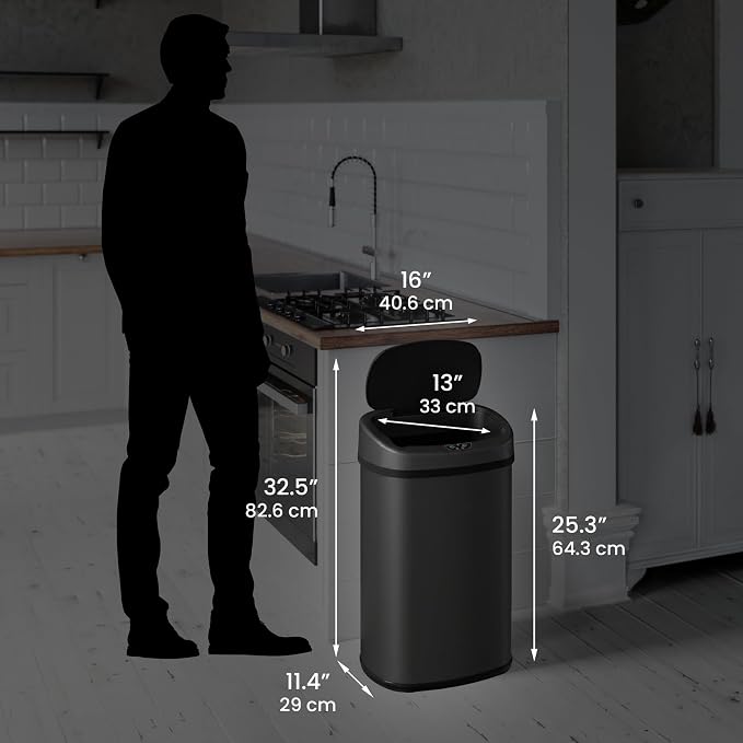 iTouchless 13 Gallon Automatic Sensor Trash Can - Image 6