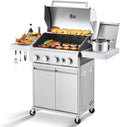 MELLCOM Stainless Steel 4 Burner BBQ Propane Gas Grill by MELLCOM