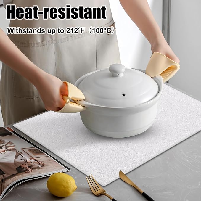 Homaxy Faux Leather Heat Resistant Placemats - Image 2