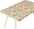 Rectangle Picnic Table Cloth, Elastic Waterproof Fitted Vinyl Tablecloths by Unknown