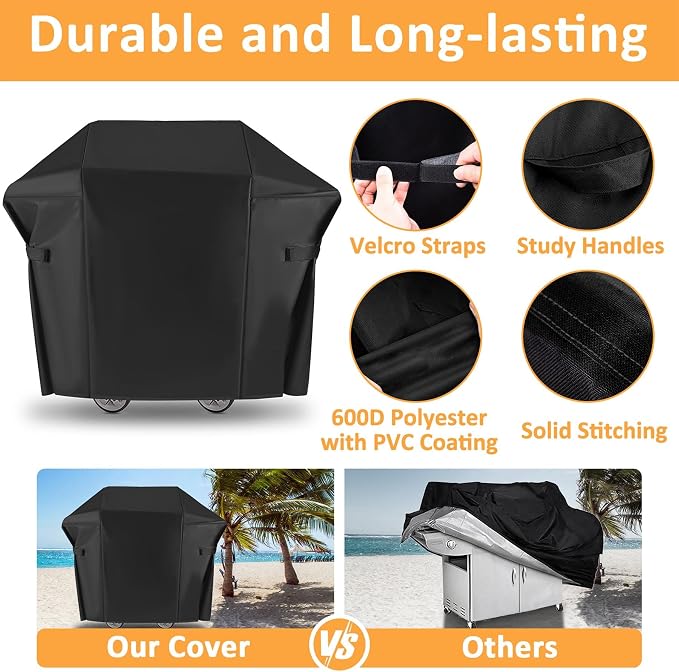 7138 Grill Cover for Weber Spirit II 200 Gas Grill, Waterproof Cover for Weber - Image 3