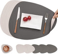 Myir JUN Placemats, Dual-Sided Placemats Waterproof Faux Leather Placemats Set by MyirJUN