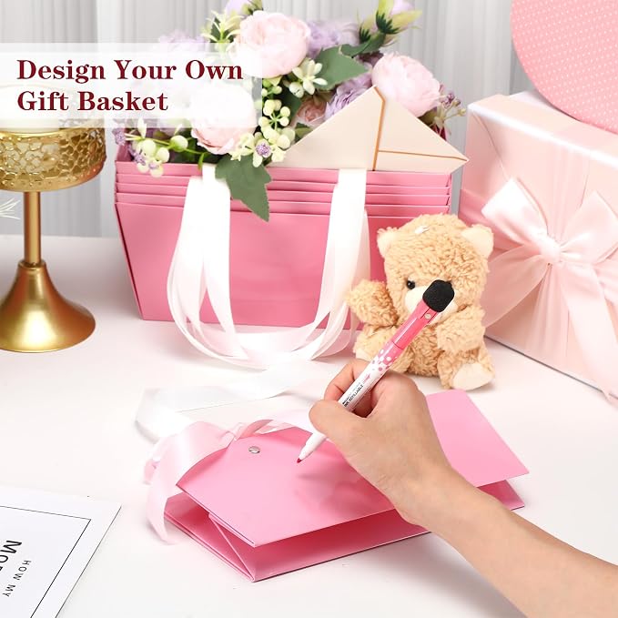 Glenmal 72 Pcs Baskets for Gifts Waterproof Empty Kraft Basket Bulk - Image 7