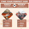 Hammocks, 2-Person Portable Camping Hammock, Orange and Grey, 500 lb Limit