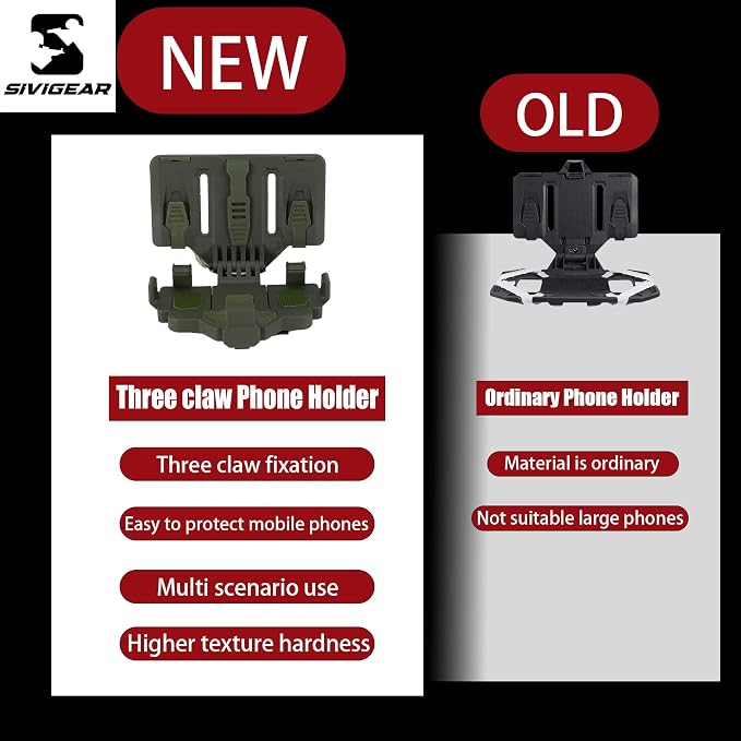 Tactical Phone Holder Available in Full Size Plate Carrier Phone Mount Adjust - Image 4
